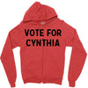 vote for cynthia Zipper Hoodie