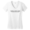 scotch funny t shirt anchorman beer college Women's V-Neck T-Shirt
