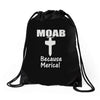 moab military mother of all bombs Drawstring Bags