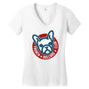 french bulldog club Women's V-Neck T-Shirt