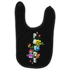 Pride Floral LGBT Colors Baby Bibs