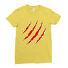 red strong Ladies Fitted T-Shirt