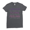 loaded like a freight train flying like an aeroplane feeling like a sp Ladies Fitted T-Shirt