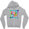 pop off brush Zipper Hoodie