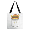 Pocket Burger Tote Bags