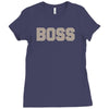 boss funny Ladies Fitted T-Shirt