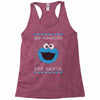 no cookies for santa Racerback Tank