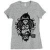 monkey brain out Ladies Fitted T-Shirt