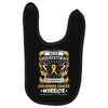 Never Underestimate the Strength of a Childhood Cancer Warrior Baby Bibs
