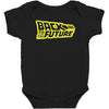 retro back to the future Baby Bodysuit
