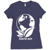 earth day planet Ladies Fitted T-Shirt
