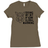 v8 global warming Ladies Fitted T-Shirt