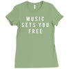 music sets you free Ladies Fitted T-Shirt