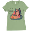 Let's Go Camping Ladies Fitted T-Shirt
