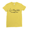 i'm a simple woman Ladies Fitted T-Shirt