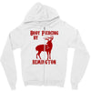 deer hunter body piercing by remington black tee shotgun rifle hunting Zipper Hoodie