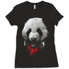 panda stylish Ladies Fitted T-Shirt