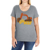 dig deep gold rush Ladies Curvy T-Shirt