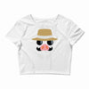 minimal porco Crop Top