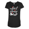My 1st Disney Trip Maternity Scoop Neck T-shirt