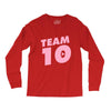 team 10 light pink Long Sleeve Shirts