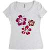 flowers Women's Triblend Scoop T-shirt
