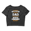 Super Cool Dad Of A Freaking Awesome Nurse Crop Top