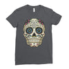men's pura vida sugar skull Ladies Fitted T-Shirt