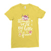 Though She Be But Little She Is Fierce Ladies Fitted T-Shirt