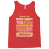 Legends Are Born In February Tank Top