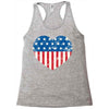 usa flag 2 Racerback Tank