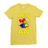 gay pride parade lgbt lesbian gay bi trans queer pan light Ladies Fitted T-Shirt