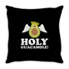 Holly Guacamole Throw Pillow