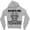 Super October Girl Zipper Hoodie