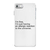 the oc allergic reaction iPhone 7 Case