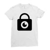 padlock eye Ladies Fitted T-Shirt