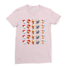 christmas animal Ladies Fitted T-Shirt