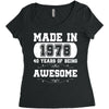 made in 1978 40 years of being awesome Women's Triblend Scoop T-shirt