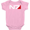 mass effect n7 logo Baby Onesie