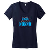 Only the best Dads Get Promoted to Nonno Women's V-Neck T-Shirt