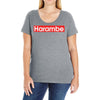 harambe gorilla Ladies Curvy T-Shirt