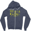 yellow submarine blueprint Zipper Hoodie