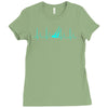 sailing heart beat Ladies Fitted T-Shirt