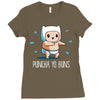 puncha yo buns Ladies Fitted T-Shirt