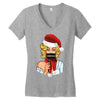 pop art christmas Women's V-Neck T-Shirt