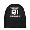 personalised your name caravan club funny gift Baby Beanies