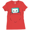 bmo pocket Ladies Fitted T-Shirt