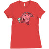 kirbythulhu (no text) Ladies Fitted T-Shirt