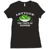 lettuce, the taste of sadness Ladies Fitted T-Shirt