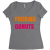 fucking gonuts Women's Triblend Scoop T-shirt